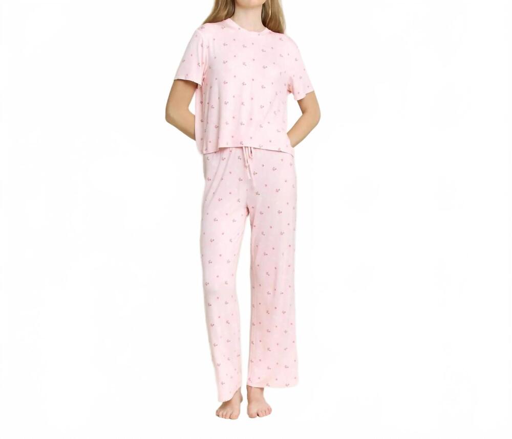 NEW HONEYDEW all american pants set in flora strawberries
